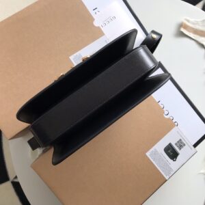 Túi Xách Gucci 1955 Horsebit Like Auth Da Mịn Màu Đen 25cm (2)