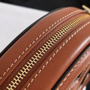 Túi Xách Hàng Hiệu Celine Mini Hình Bầu Dục Màu Nâu 16x12 (2)