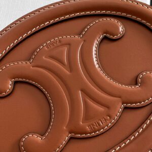 Túi Xách Hàng Hiệu Celine Mini Hình Bầu Dục Màu Nâu 16x12 (2)