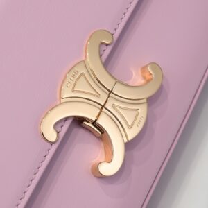 Túi Xách Hàng Hiệu Celine Triomphe Shoulder Bag Nữ Màu Hồng 20x12cm (1)