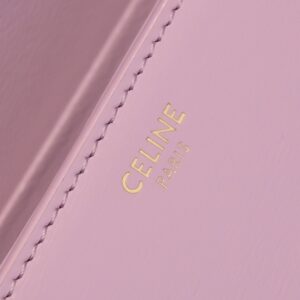 Túi Xách Hàng Hiệu Celine Triomphe Shoulder Bag Nữ Màu Hồng 20x12cm (1)
