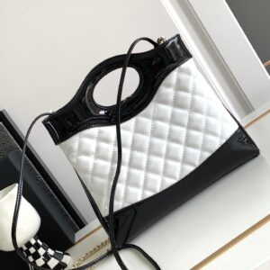 Túi Xách Hàng Hiệu Chanel 31 Bag Nữ Màu Trắng 22x23x5 (2)