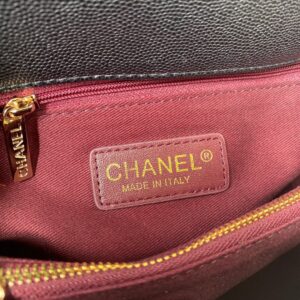 Túi Xách Hàng Hiệu Chanel Coco Handle Rep 11 Cao Cấp Màu Đen 28cm (2)