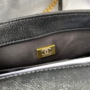 Túi Xách Hàng Hiệu Chanel Handle Mini Replica 11 Cao Cấp Màu Đen 20cm (7)