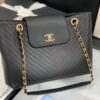 Túi Xách Hàng Hiệu Chanel Shopping Bag Replica 11 Màu Đen 32x22x13cm (2)