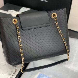Túi Xách Hàng Hiệu Chanel Shopping Bag Replica 11 Màu Đen 32x22x13cm (2)
