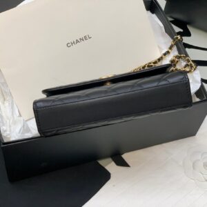 Túi Xách Hàng Hiệu Chanel Woc Replica 11 Cao Cấp Màu Đen 17cm (2)