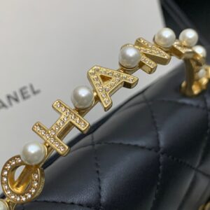 Túi Xách Hàng Hiệu Chanel Woc Replica 11 Cao Cấp Màu Đen 17cm (2)