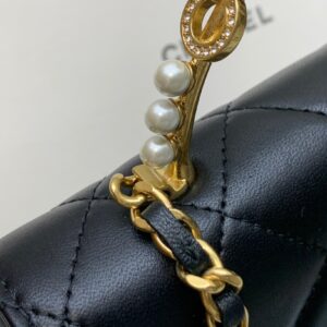 Túi Xách Hàng Hiệu Chanel Woc Replica 11 Cao Cấp Màu Đen 17cm (2)