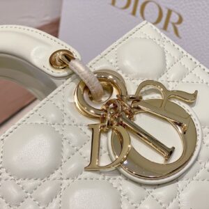 Túi Xách Hàng Hiệu Dior D-Joy Rep 11 Nữ Màu Trắng 22×15cm (2)