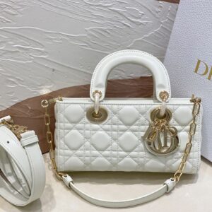 Túi Xách Hàng Hiệu Dior D-Joy Rep 11 Nữ Màu Trắng 22×15cm (2)