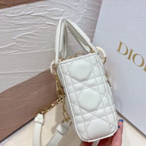 Túi Xách Hàng Hiệu Dior D-Joy Rep 11 Nữ Màu Trắng 22×15cm (2)