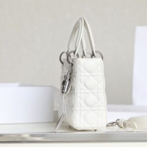 Túi Xách Hàng Hiệu Dior My Lady Replica 11 Nữ Màu Trắng 20×16 (2)