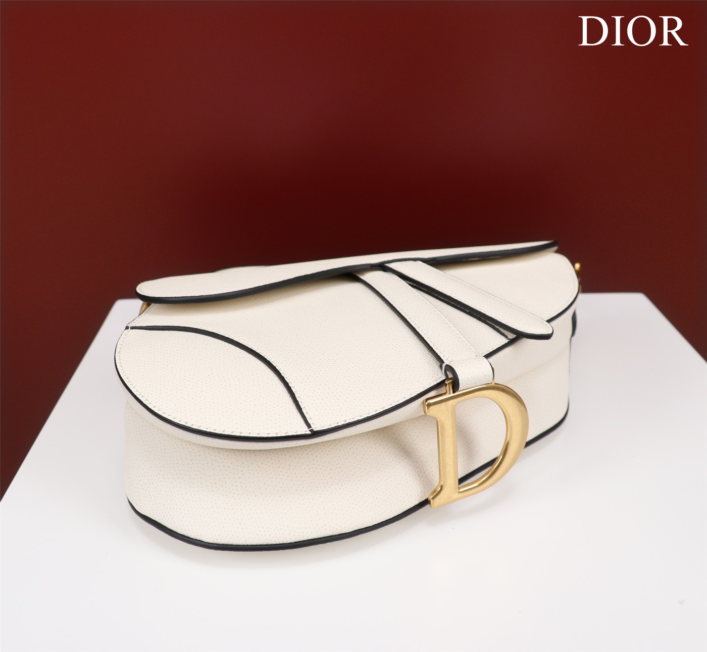 Túi Xách Hàng Hiệu Dior Saddle Yên Ngựa Nữ Màu Đen 25x20x6 (2)