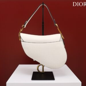 Túi Xách Hàng Hiệu Dior Saddle Yên Ngựa Nữ Màu Đen 25x20x6 (2)