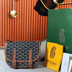 Túi Xách Hàng Hiệu Goyard Nữ Họa Tiết Monogram Màu Nâu 22x16x7cm (2)