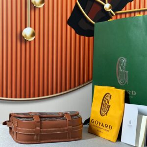 Túi Xách Hàng Hiệu Goyard Nữ Họa Tiết Monogram Màu Nâu 22x16x7cm (2)