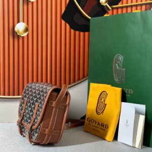 Túi Xách Hàng Hiệu Goyard Nữ Họa Tiết Monogram Màu Nâu 22x16x7cm (2)