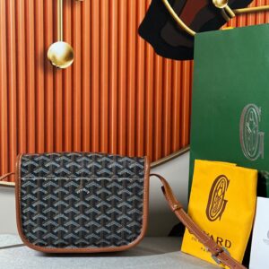 Túi Xách Hàng Hiệu Goyard Nữ Họa Tiết Monogram Màu Nâu 22x16x7cm (2)