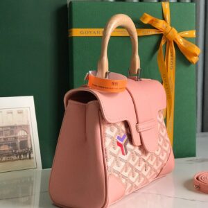 Túi Xách Hàng Hiệu Goyard Saigon Pink Họa Tiết Truyền Thống 20x15cm (2)