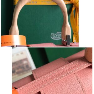 Túi Xách Hàng Hiệu Goyard Saigon Pink Họa Tiết Truyền Thống 20x15cm (2)