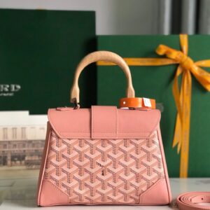 Túi Xách Hàng Hiệu Goyard Saigon Pink Họa Tiết Truyền Thống 20x15cm (2)