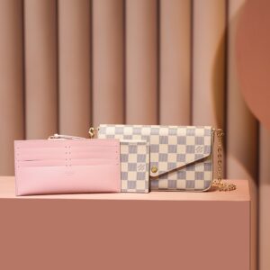 Túi Xách Hàng Hiệu Louis Vuitton LV Felicie Pochette Họa Tiết Ô Cờ 20cm (2)