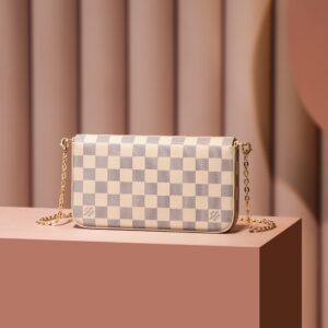 Túi Xách Hàng Hiệu Louis Vuitton LV Felicie Pochette Họa Tiết Ô Cờ 20cm (2)