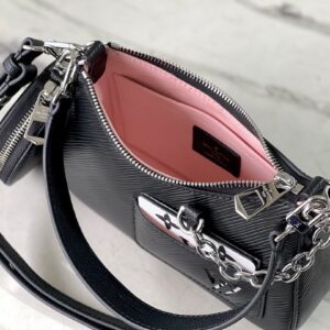 Túi Xách Hàng Hiệu Louis Vuitton LV Marellini Nữ Màu Đen 19×13,5×6,5cm (2)