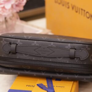 Túi Xách Hàng Hiệu Louis Vuitton LV Slock Taurillon Màu Xám 22x18x8cm (2)