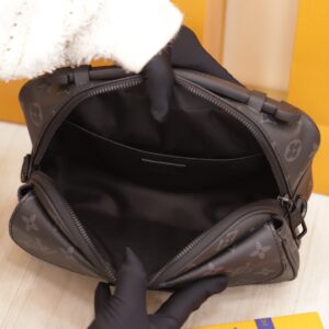 Túi Xách Hàng Hiệu Louis Vuitton LV Slock Taurillon Màu Xám 22x18x8cm (2)