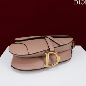 Túi Xách Like Auth Dior Saddle Yên Ngựa Nữ Màu Hồng Đất 25x20x6 (2)