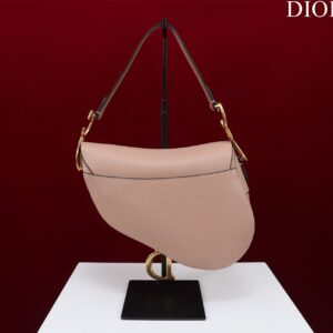Túi Xách Like Auth Dior Saddle Yên Ngựa Nữ Màu Hồng Đất 25x20x6 (2)