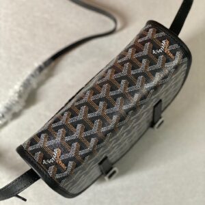 Túi Xách Like Auth Goyard Nữ Họa Tiết Logo Hãng Màu Đen 22x16x7cm (2)