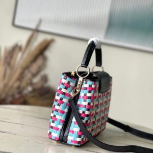 Túi Xách Louis Vuitton LV Capucines BB Replica 11 Họa Tiết Đan 27x18x9cm (2)