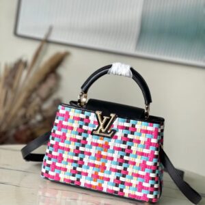 Túi Xách Louis Vuitton LV Capucines BB Replica 11 Họa Tiết Đan 27x18x9cm (2)