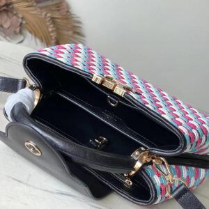 Túi Xách Louis Vuitton LV Capucines BB Replica 11 Họa Tiết Đan 27x18x9cm (2)
