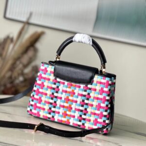 Túi Xách Louis Vuitton LV Capucines BB Replica 11 Họa Tiết Đan 27x18x9cm (2)