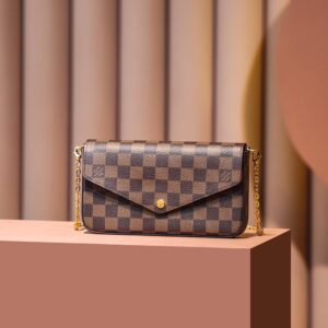 Túi Xách Louis Vuitton LV Felicie Pochette Họa Tiết Ô Cờ Repica 11 20cm (2)