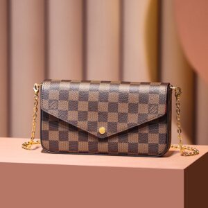 Túi Xách Louis Vuitton LV Felicie Pochette Họa Tiết Ô Cờ Repica 11 20cm (2)
