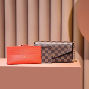 Túi Xách Louis Vuitton LV Felicie Pochette Họa Tiết Ô Cờ Repica 11 20cm (2)