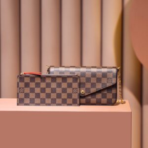 Túi Xách Louis Vuitton LV Felicie Pochette Họa Tiết Ô Cờ Repica 11 20cm (2)