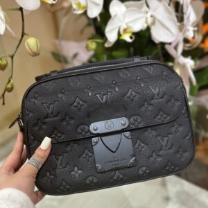 Túi Xách Louis Vuitton LV Slock Monogram Like Auth Màu Đen 22x18x8cm (2)