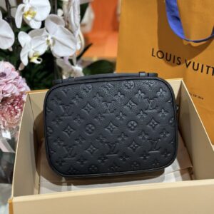Túi Xách Louis Vuitton LV Slock Monogram Like Auth Màu Đen 22x18x8cm (2)