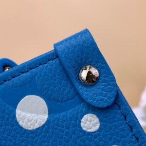 Túi Xách Louis Vuitton On The Go Replica 11 Màu Xanh Chấm Bi 25x19x15cm (2)