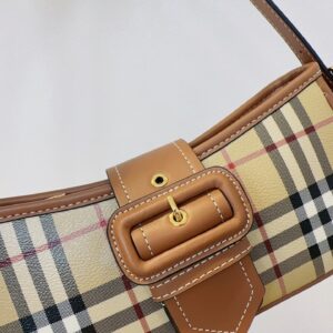 Túi Xách Nữ Burberry Like Auth Hoạ Tiết Canvas Truyền Thống 26x6x12cm (2)