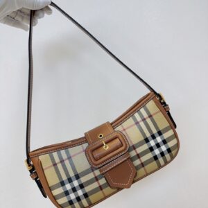 Túi Xách Nữ Burberry Like Auth Hoạ Tiết Canvas Truyền Thống 26x6x12cm (2)