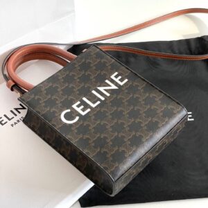 Túi Xách Nữ Celine Mini Tote Họa Tiết Monogram Like Auth 17x21cm (2)