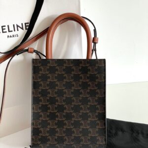 Túi Xách Nữ Celine Mini Tote Họa Tiết Monogram Like Auth 17x21cm (2)