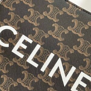 Túi Xách Nữ Celine Mini Tote Họa Tiết Monogram Like Auth 17x21cm (2)